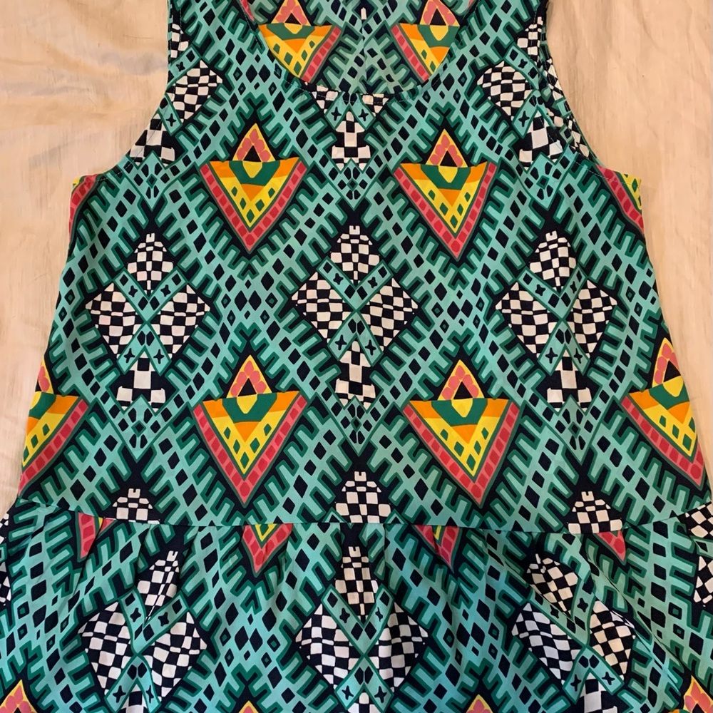 Buddy Love Geometric Patterned Sleeveless Top